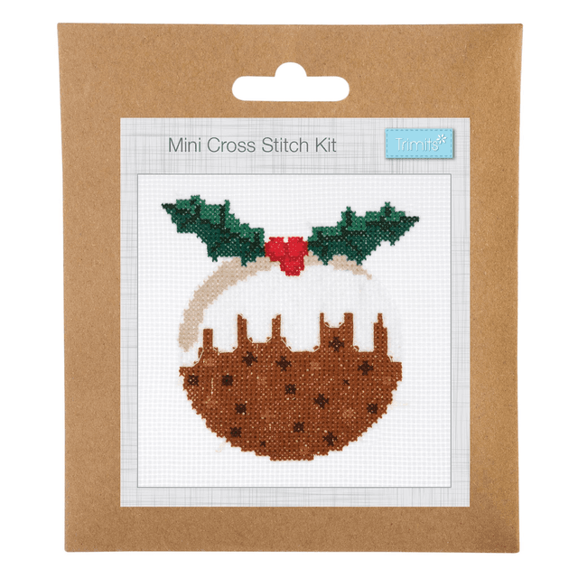 Counted Cross Stitch Kit: Christmas Pudding