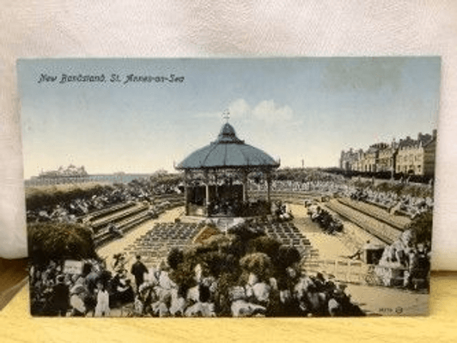 New Bandstand, St. Annes-on-Sea, Lancashire, vintage Valentine&#039;s Series Vintage Postcard. Our Ref No R534 £2.50