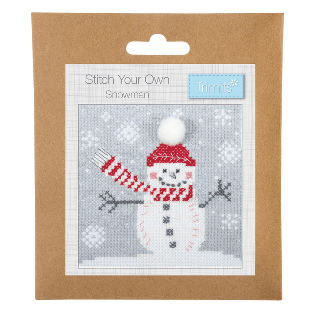 Counted Cross Stitch Kit: Mini: Christmas: Snowman