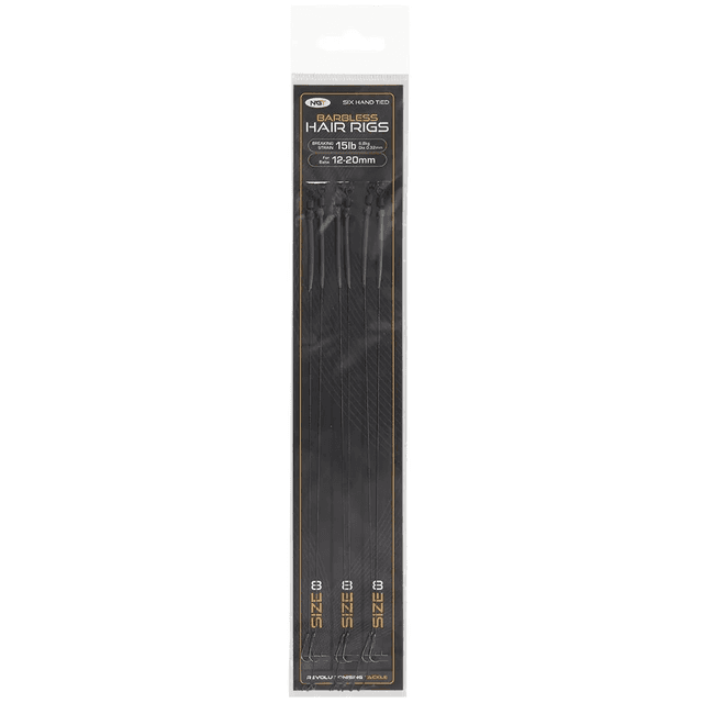 NGT Sixpack Hair Rigs - Size 8 Barbless