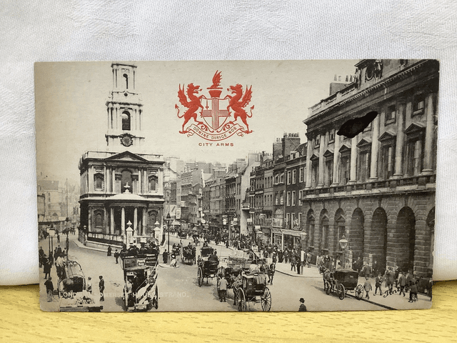 London Somerset House, Strand  - Raphael Tuck &amp; Sons Heraldic Series Postcard Our Ref A157 £2.50