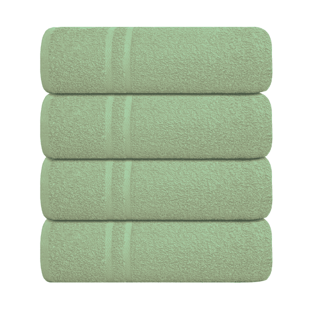 Luxury Soft Cotton Chevron Bath Sheet Olive Green Measuring 80cm x 140cm