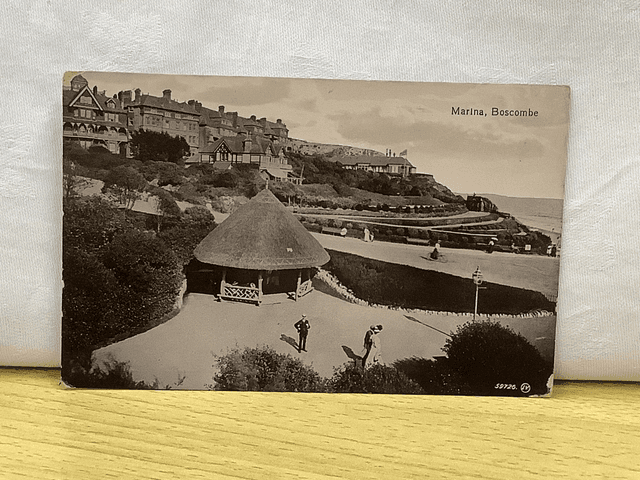 Boscombe Marina, Dorset, Posted vintage Valentine Series Vintage Postcard. Our Ref No. R821 £2.25