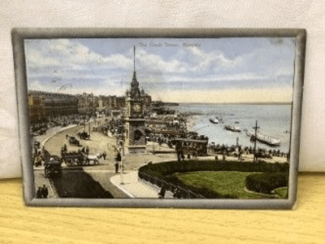 Margate. Kent, The Clock Tower Posted 1913 Excelsior Series C &amp; Co. Postcard. Our Ref no. R90 £2.50