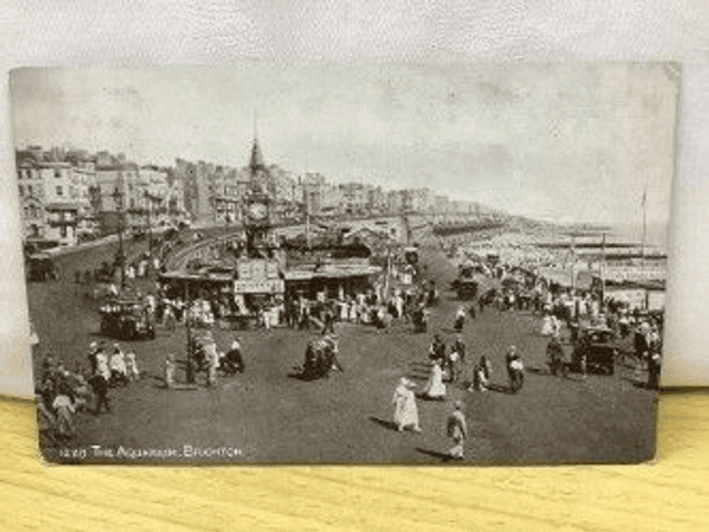 Brighton, The Aquarium, Sussex, Posted 1922 J. Salmon Sepio Series Postcard. Our Ref No R53 £2.25