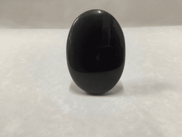 Black Agate Worry Stone
