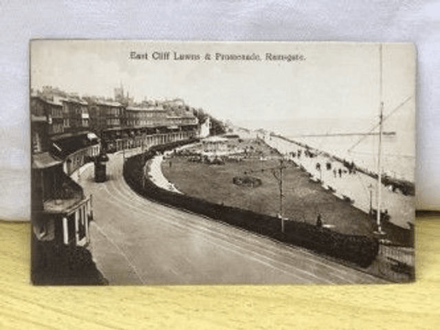 Ramsgate, East Cliff Lawns &amp; Promenade, Kent, J. Welch &amp; Sons Postcard Our Ref no. Q996