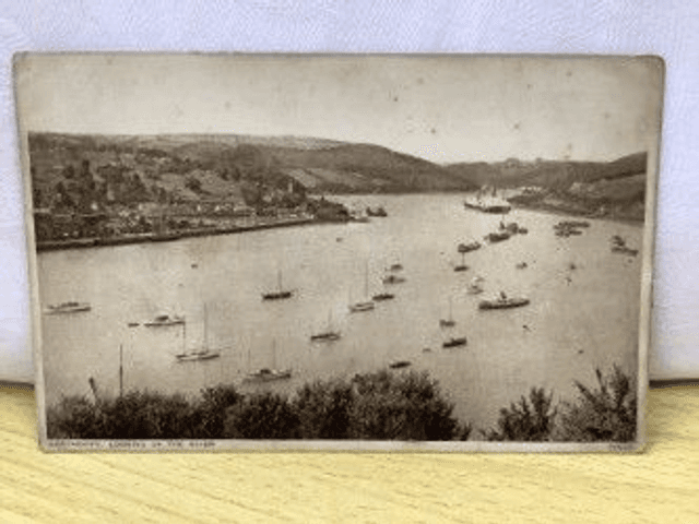 Dartmouth, Looking up the River, Devon, Posted Photochrom Co. Ltd Postcard. Our Ref No. R260 £2.25