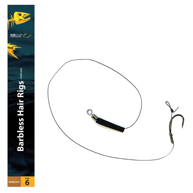 WSB BARBLESS HAIR RIGS - SIZE 10 - 2 PER PACKET