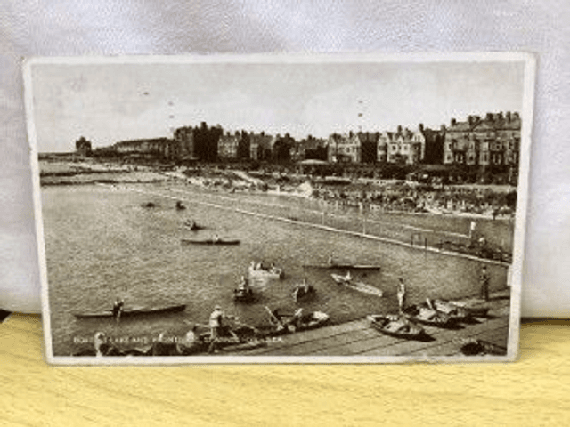 Boating Lake and Promenade, St. Annes-on-Sea, Lancashire, Posted 1940 Valentine &amp; Sons Ltd Vintage Postcard Our Ref No. R531 £2.50