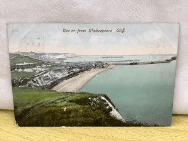 Dover from Shakespeare Cliff, Kent, Posted 1906 unbranded Postcard. Our Ref No. R312 £2.00