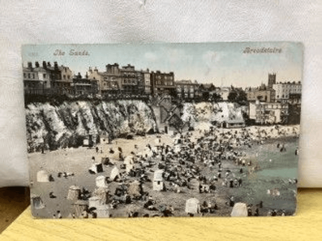 Broadstairs, The Sands, Kent, vintage unbranded No.6319 postcard. Our Ref No. R557 £2.50