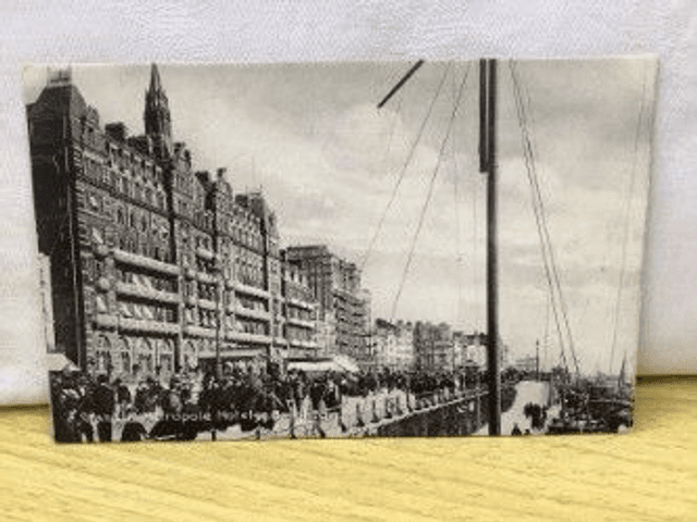 Grand and Metropole Hotels, Brighton, Sussex, vintage unbranded postcard. Our Ref No. R145 £2.50