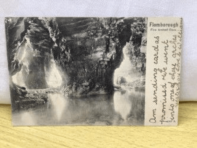 Flamborough, Five Arched Cave, Yorkshire, Posted 1904 Peacock Brand postcard. Our Ref No. R251 £2.50
