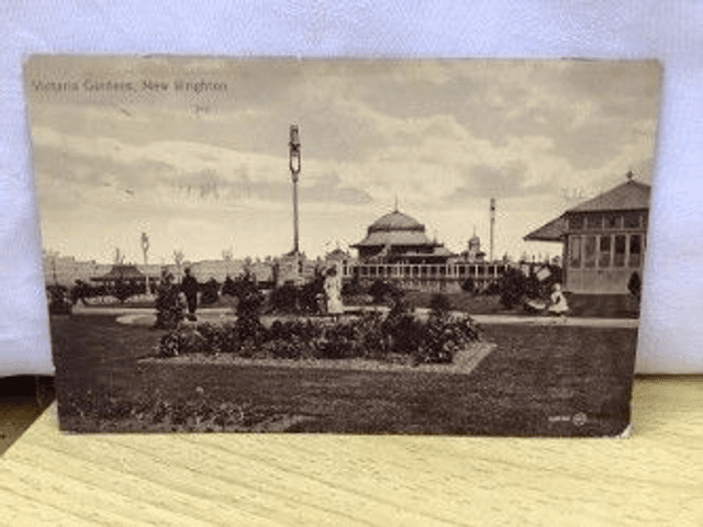 New Brighton, Victoria Gardens, Cheshire Posted 1916 Valentine&#039;s Series Antique postcard. Our Ref No R392 £2.50