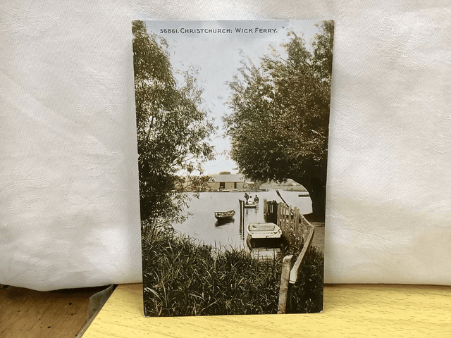 Christchurch, Wick Ferry, Dorset, Posted 1917 The Photochrom Co. Ltd Antique postcard. Our Ref No R577 £2.00