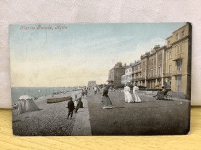 Hythe, Marine Parade, Kent, Posted 1905 Antique Valentine&#039;s Postcard Our Ref No. R388 £2.50