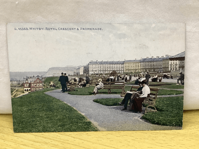 Whitby, Royal Crescent &amp; Promenade, Yorkshire, Celesque The Photochrom Co. Ltd. Vintage Postcard Our Ref No. R891 £2.50