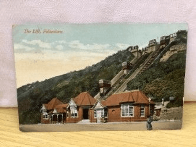 Folkestone, The Lift, Kent, Posted 1908 Valentine&#039;s Series Postcard. Our Ref: No R18
