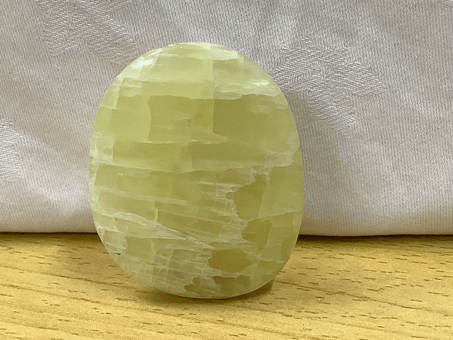 Lemon Calcite Palm Stone