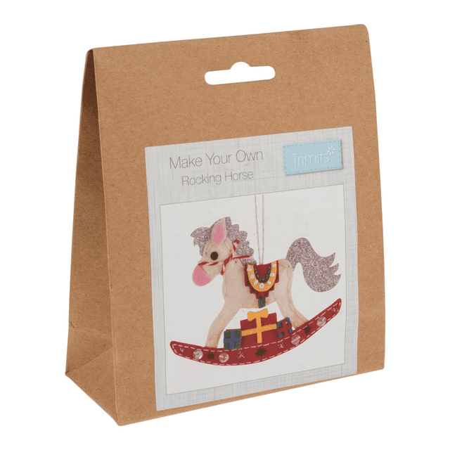 Christmas Rocking Horse Felt Decoration Kit: £3.00 each
