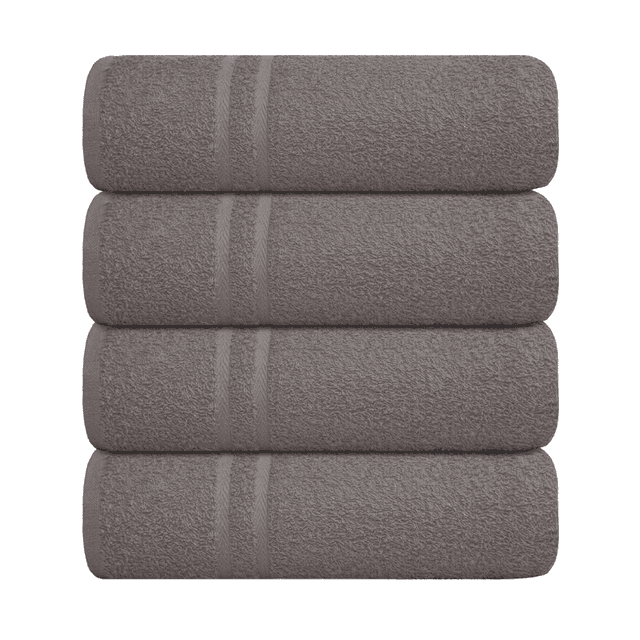 Luxury Soft Cotton Chevron Bath Sheet Grey Size. 80cm x 140cm