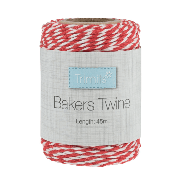 Twine: Bakers: 45m x 2mm: Red and White