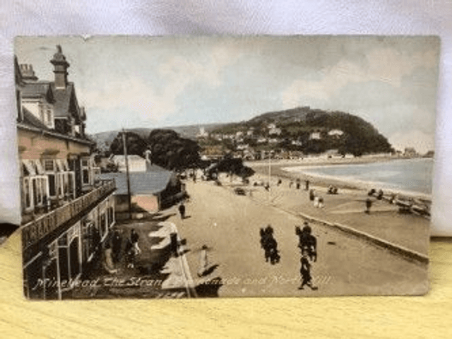 Minehead, The Strand Promenade and North Hill, Somerset, Posted 1927 F. Frith &amp; Co. Vintage Postcard No R524 £2.50
