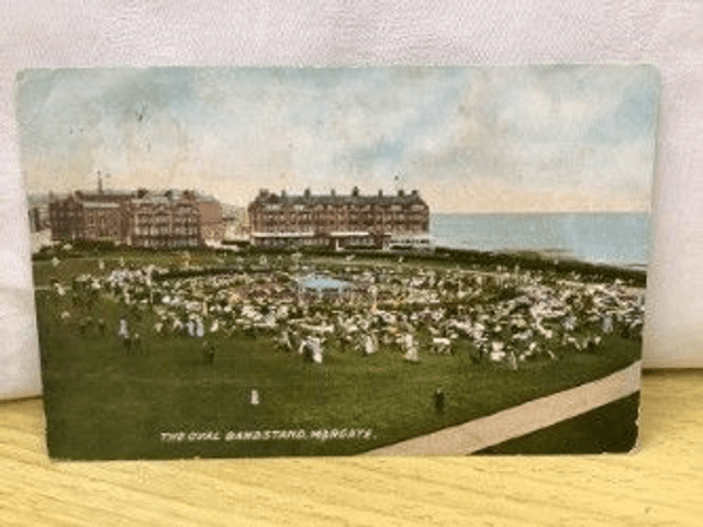 The Oval Bandstand, Margate, Kent, Posted E.T.W. Dennis &amp; Sons Ltd. Postcard. No. R123 £2.00