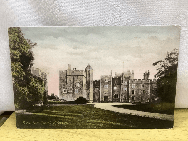 Dunster Castle And Keep, Somerset, F. Frith &amp; Co. Ltd vintage postcard. Our Ref No. R659 £2.25