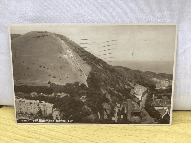 St. Boniface Down, Ventnor Isle of Wight, Posted 1950 J. Arthur Dixon postcard. Our Ref No. R800 £2.25