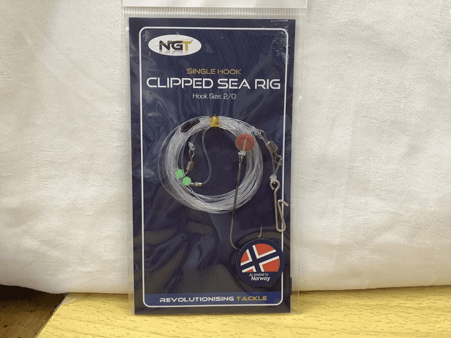CLIPPED SEA RIG SINGLE HOOK - Size 2/0 Hook