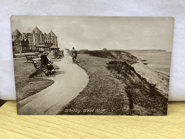 Whitby, West Cliff, Yorkshire, Posted 1929 F. Frith &amp; Co.  Vintage Postcard Our Ref No. R888 £2.50 