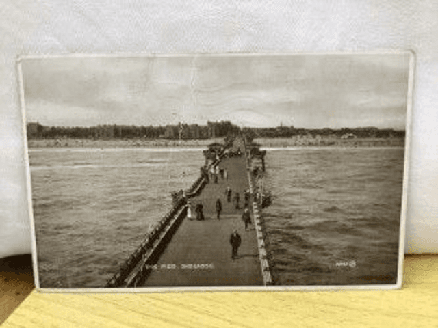 The Pier, Skegness, Lincolnshire, Posted 1928 Nichols Vintage Postcard Our Ref no R406 £2.50