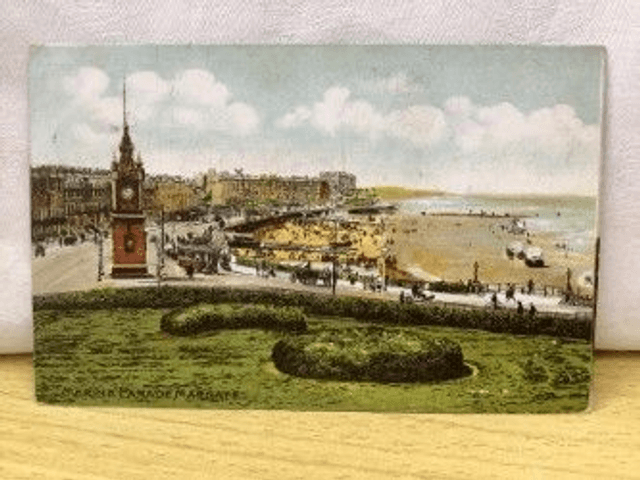 Marine Parade, Margate, Kent, S. Hildesheimer &amp; Co. Ltd Posted 1908 Postcard. Our Ref no. R92 £2.25