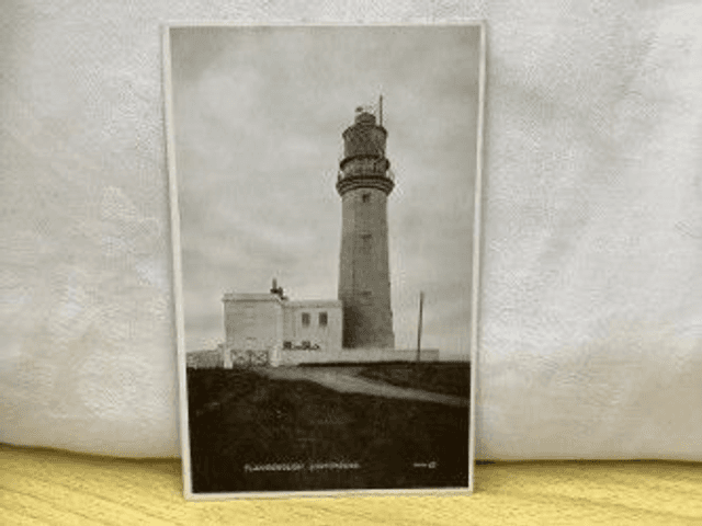 Flamborough Lighthouse, Yorkshire, Valentine&#039;s Photo Brown Series Postcard. Our Ref No. R253 £2.50