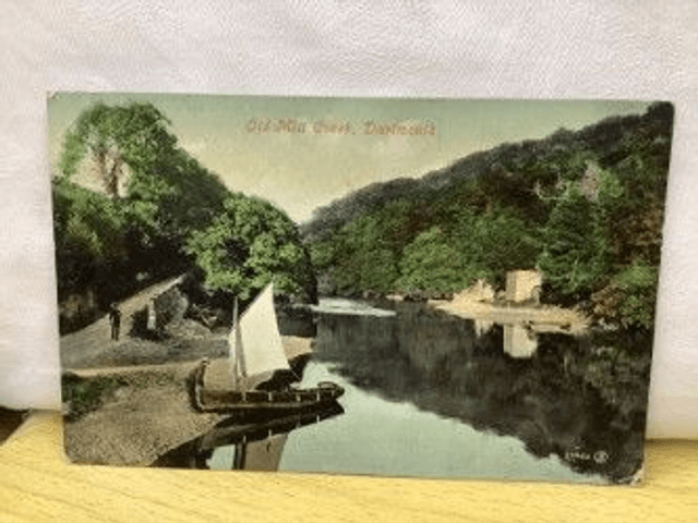 Dartmouth, Old Mill Creek, Devon, Posted 1907 Valentine&#039;s Series Postcard. Our ref No. R322 £2.25