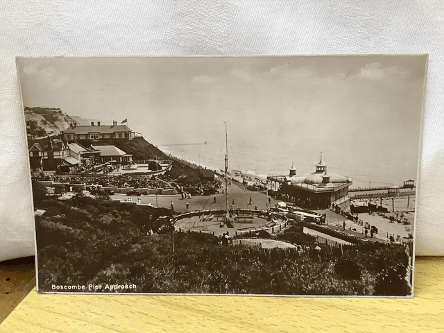 Boscombe Pier Approach, Boscombe, Dorset, Posted unbranded vintage  postcard.  Our Ref No. R680 £2.50