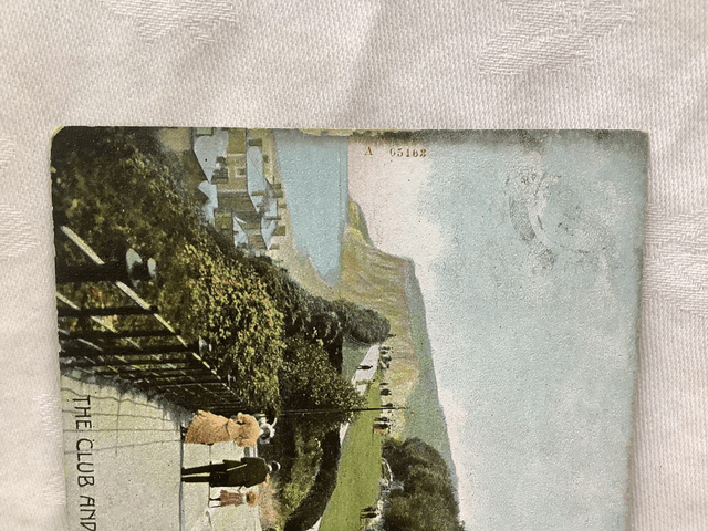The Club & Keat's Green, Shanklin, Isle of Wight, Posted 1907 The Ideal Postcard. Antique Postcard Our Ref No. R880 £2.75