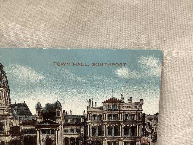 Southport, Town Hall, Lancashire, The Star Series G.D. & D. L. Vintage Postcard. Our Ref No. R854 £2.50