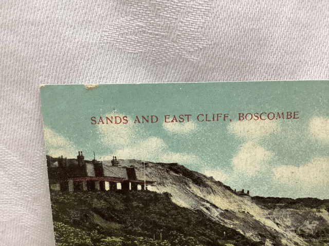 Boscombe, Sands and East Cliff, Dorset, vintage unbranded No.34 postcard. Our Ref No. R672 £2.25