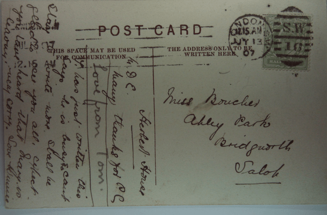 Pall Mall , London, Posted 1907 antique unbranded Postcard No. 116 - Our Ref: A207