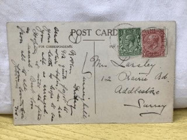 Dover, Marine Parade, Kent, Posted 1921, unbranded postcard. Our Ref No. R339 £2.25