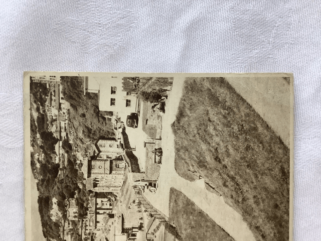 Ventnor, Looking West and Canoe Lake, Isle of Wight, Posted 1950 W.J. Nigh Vintage postcard. Our Ref No. R857 £2.50